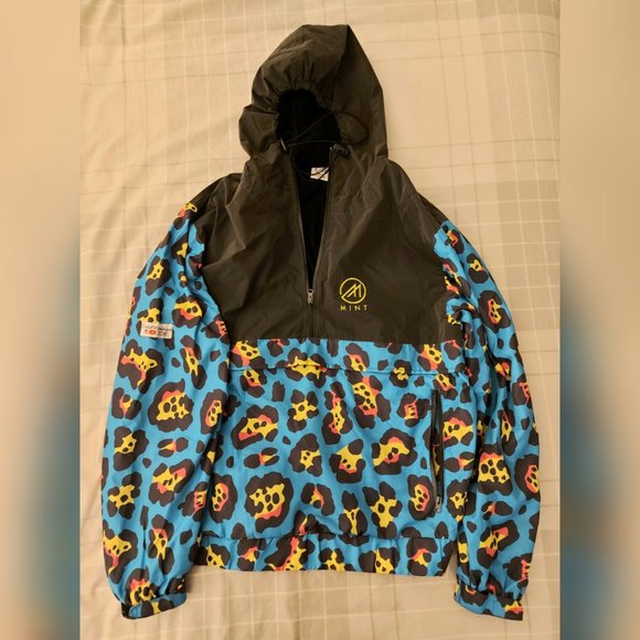 Mint Doppler Radar "Weatherman" Light Jacket Hooded Windbreaker Blue VERY RARE - Picture 1 of 9